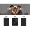 Szko hartowane z filtrem prywatności na ekran/plecki do Apple iPhone 16 — DELOCK 81281, odporne na uderzenia i zarysowania, czarne/przezroczyste, 1 szt.