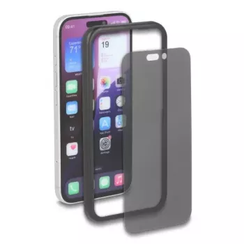 Szko hartowane z filtrem prywatności na ekran/plecki do Apple iPhone 16 — DELOCK 81281, odporne na uderzenia i zarysowania, czarne/przezroczyste, 1 szt.