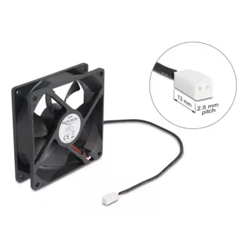 Wentylator do obudowy komputera DELOCK 92 mm 5 V DC łożysko kulkowe 1,02 m³/h Czarny (model 67291)