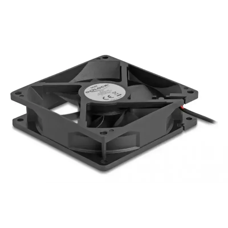 Wentylator do obudowy komputera DELOCK 92 mm 5 V DC łożysko kulkowe 1,02 m³/h Czarny (model 67291)
