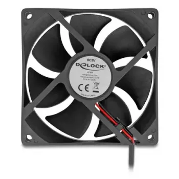 Wentylator do obudowy komputera DELOCK 92 mm 5 V DC łożysko kulkowe 1,02 m³/h Czarny (model 67291)