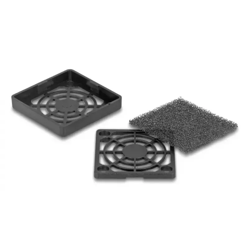 Kratka wentylatora DeLOCK 67309 ABS czarna 43,5mm 32x32mm