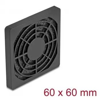 Kratka wentylatora DeLOCK 67310 ABS Czarna 64mm 50x50mm