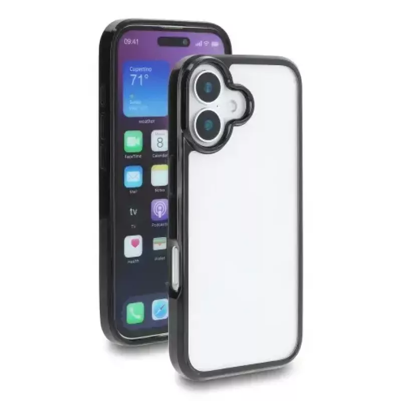 Etui ochronne na iPhone 17 firmy DELOCK, przezroczysta czerń, pasuje do ekranu o przekątnej 16 cm (6,3 cala)