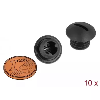 Kapturek do rur DeLOCK 60228 czarny nylon