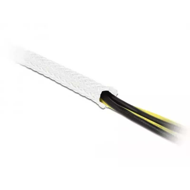 Oplot pleciony DeLOCK 20692 10 m x 3 mm biały