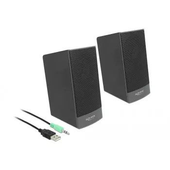 Głośniki stereo DELOCK 27001, 2.0, zasilane przez USB