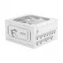 Zasilacz MSI MAG A1000GL PCIE5 biały 1000 W ATX 24-pin, 80 PLUS Gold, wentylator 135 mm