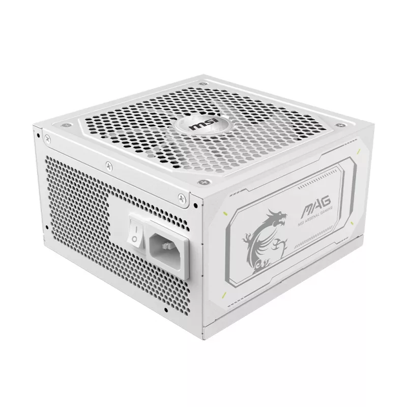 Zasilacz MSI MAG A1000GL PCIE5 biały 1000 W ATX 24-pin, 80 PLUS Gold, wentylator 135 mm