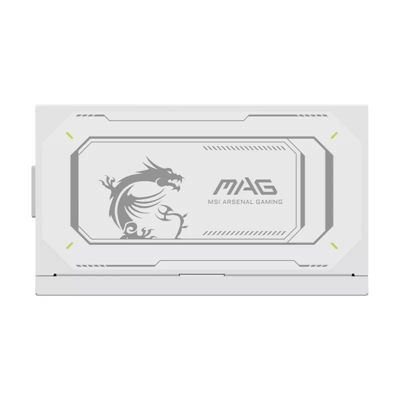 Zasilacz MSI MAG A1000GL PCIE5 biały 1000 W ATX 24-pin, 80 PLUS Gold, wentylator 135 mm