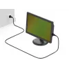 Kabel zasilający EQUIP 112111 — CEE7/7 na IEC C13, H05VV-F3G, 3 m, 10 A, 250 V, czarny