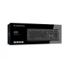CONCEPTRONIC USB klawiatura with Smart ID Card Reader KAYNE01IT — Pełnowymiarowa, 105 klawiszy, układ włoski, przewodowa, kabel 1,5 m, czarna