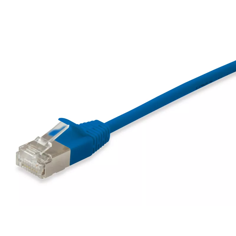 Equip Cat.6A F/FTP cienki Patch kabel 1.5m Niebieski 10000 Mbit/s
