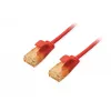 Equip Cat.6A U/UTP cienki Patch kabel 0.5m Czerwony 10000 Mbit/s