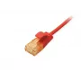 Equip Cat.6A U/UTP cienki Patch kabel 1m Czerwony 10000 Mbit/s