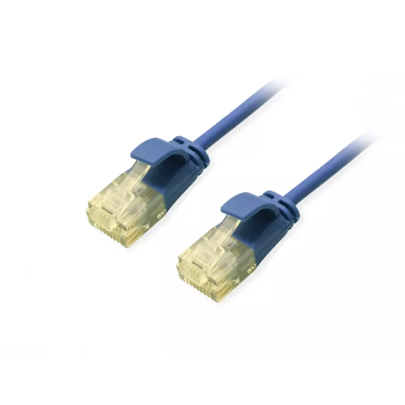 Equip Cat.6A U/UTP cienki Patch kabel, 1,5 m, niebieski
