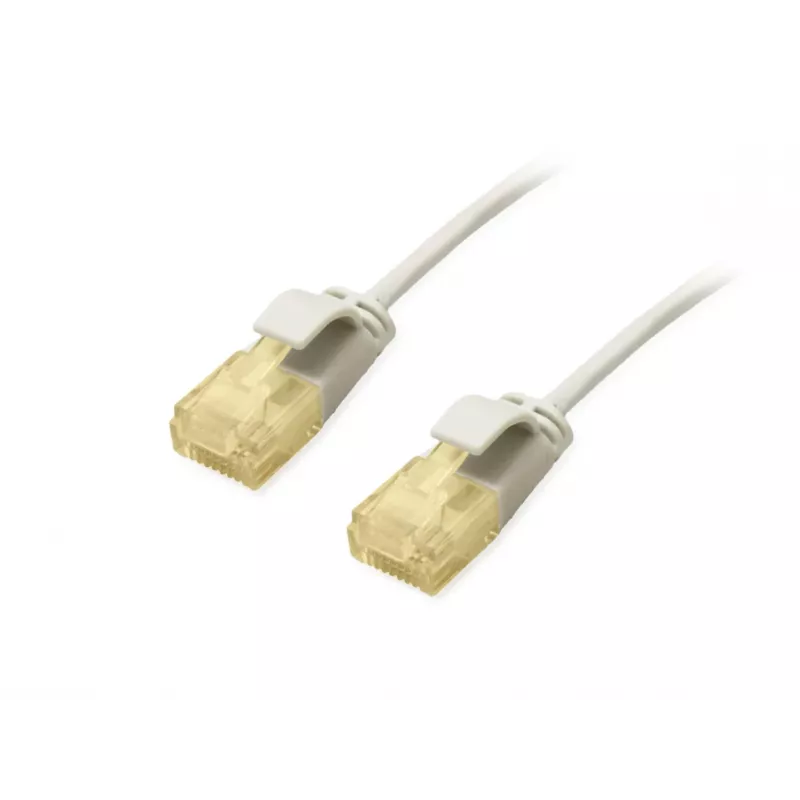 Equip Cat.6A U/UTP cienki Patch kabel 0.25m szary 10000 Mbit/s