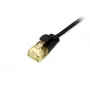 Equip Cat.6A U/UTP cienki Patch kabel 0.25m Czarny 10000 Mbit/s
