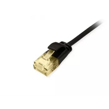 Equip Cat.6A U/UTP cienki Patch kabel, 1,5 m, Czarny