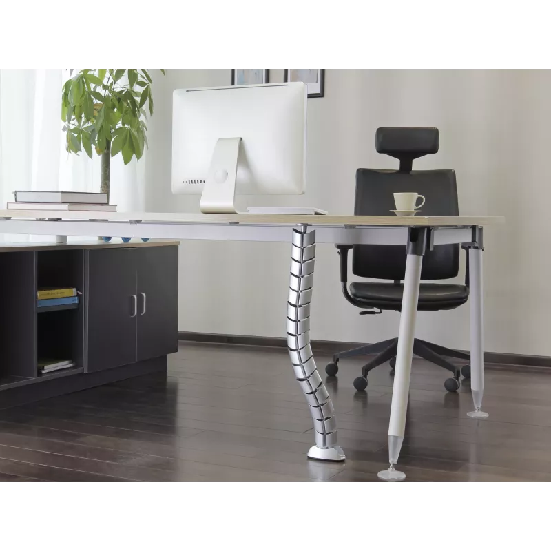 Osłona na kable Equip Dwukanałowy system zarządzania kablami Srebrna