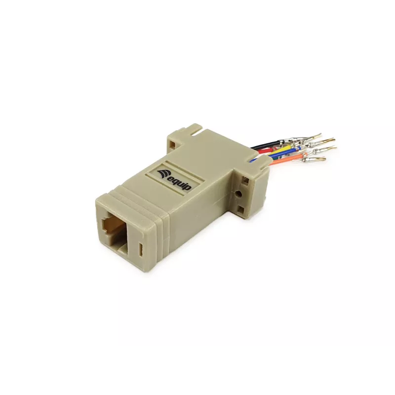 Adapter Equip DB9 na RJ45 żeński szeregowy szary 72x33x16mm