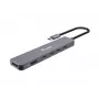 Equip USB-C 6 w 1 Multifunkcyjny Adapter, HDMI 4K/30Hz, USB-C x 4 , USB-A x 1, 5Gbps, 100W USB PD
