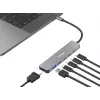 Equip USB-C 6 w 1 Multifunkcyjny Adapter, HDMI 4K/30Hz, USB-C x 4 , USB-A x 1, 5Gbps, 100W USB PD