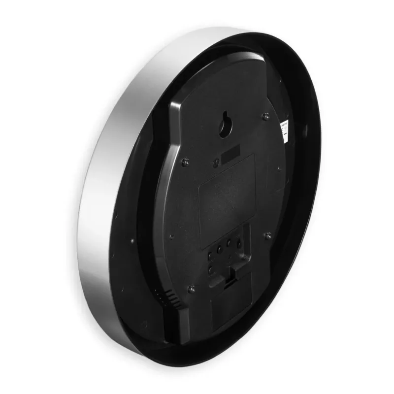 Hama 00185878 Zegar ścienny/stołowy Zegar analogowy Okrągły Srebrny, Biały