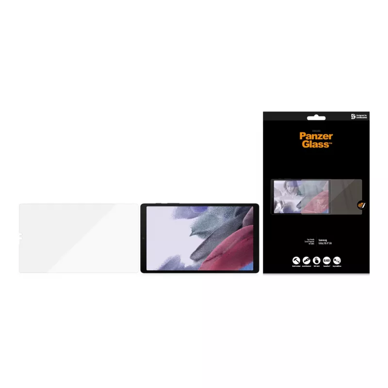 PanzerGlass ® Osłona ekranu Samsung Galaxy T A7 Lite, Samsung, Samsung - Galaxy Tab A7 Lite, Aplikacja na sucho, Odporna na zarysowania, Odporna na wstrząsy, Przezroczysta, 1 szt.