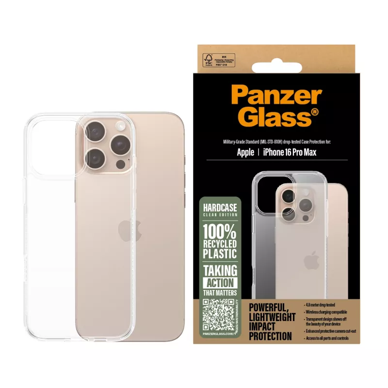 PanzerGlass ® HardCase Transparent iPhone 16 Pro Max