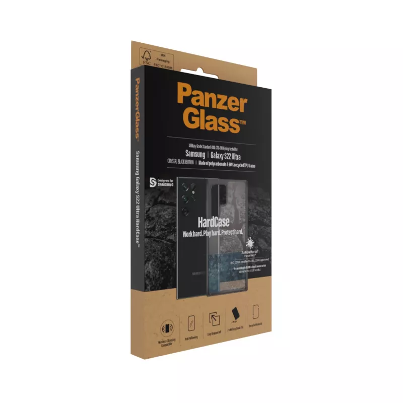 PanzerGlass ® HardCase Samsung Galaxy S22 Ultra 5G - Smokey Czarny