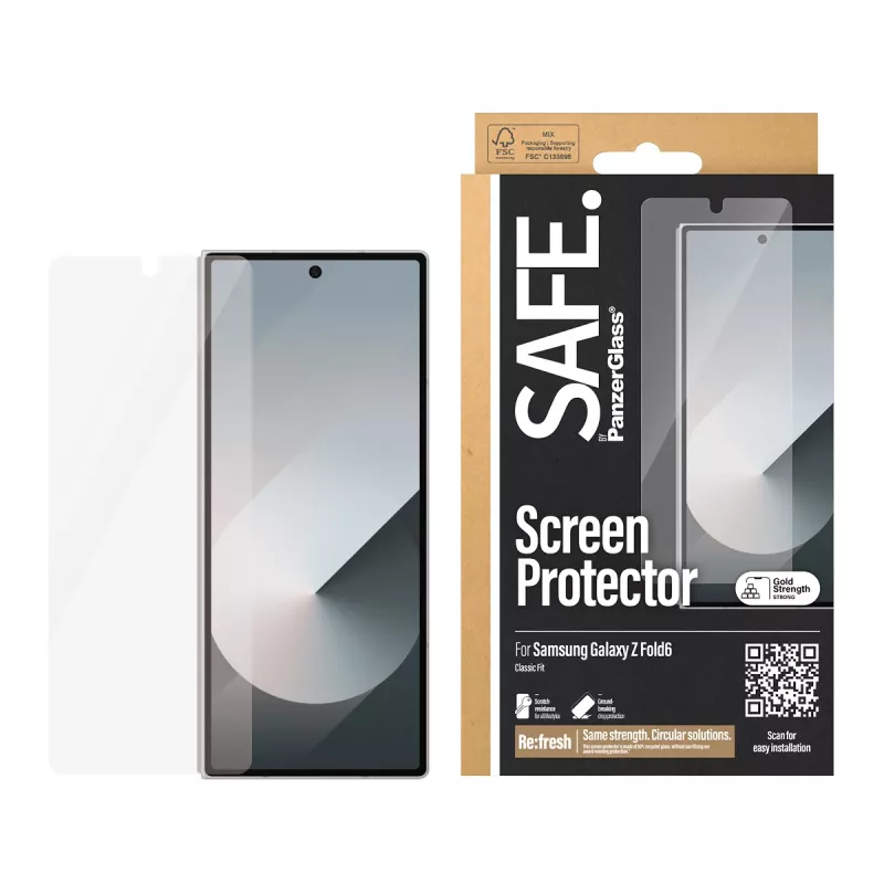PanzerGlass SAFE. by ® Ochrona ekranu Samsung Galaxy Z Fold6 | Classic Fit