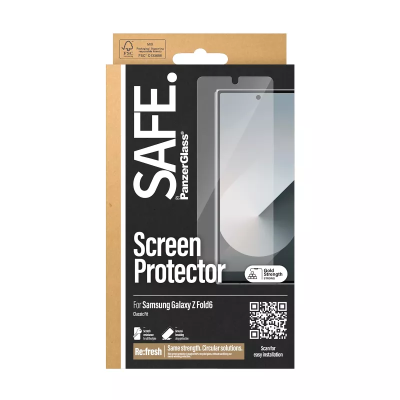 PanzerGlass SAFE. by ® Ochrona ekranu Samsung Galaxy Z Fold6 | Classic Fit