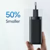 Ładowarka usams T47 USB / USB‑C 65W PD Szybkie ładowanie — 65W USB Power Delivery, porty USB-A + USB-C