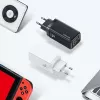 Ładowarka usams T47 USB / USB‑C 65W PD Szybkie ładowanie — 65W USB Power Delivery, porty USB-A + USB-C