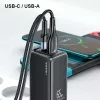 Ładowarka usams T47 USB / USB‑C 65W PD Szybkie ładowanie — 65W USB Power Delivery, porty USB-A + USB-C