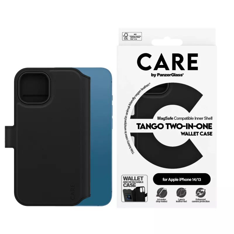Pokrowiec PanzerGlass CARE by Feature Case Tango Two-in-One Wallet MagSafe iPhone 14 13