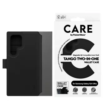Etui telefonu PanzerGlass CARE Feature Case Tango Two-in-One Wallet, kompatybilne z Samsung Galaxy S24 Ultra, przezroczysty