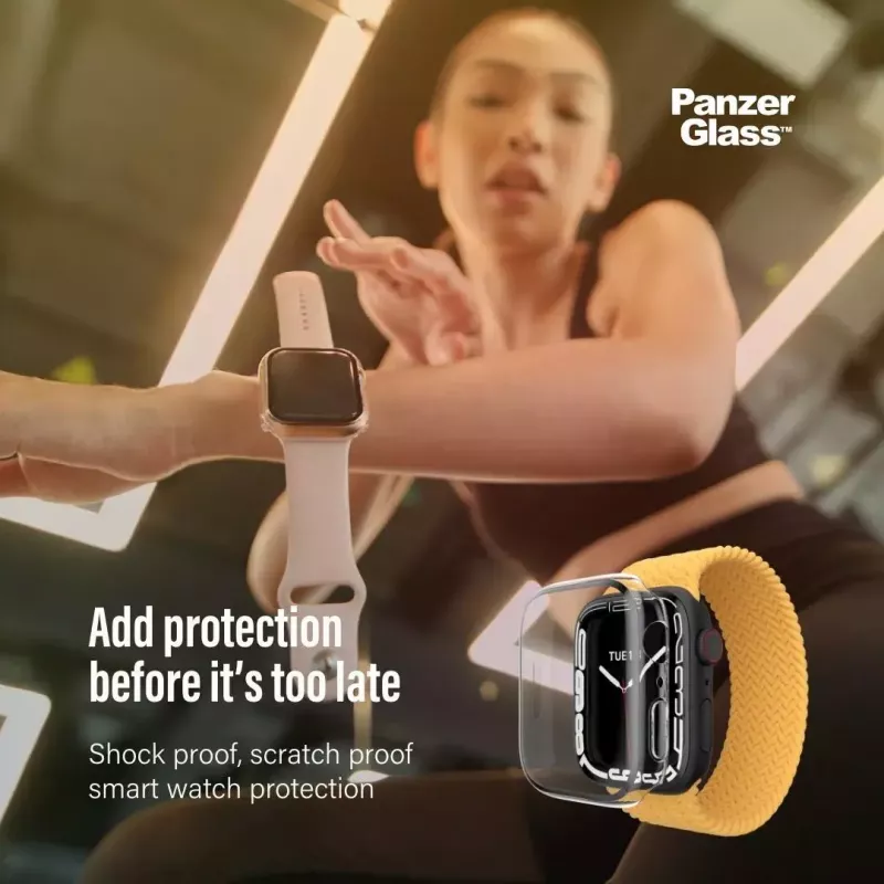 PanzerGlass ® Full body etui Transparent Apple Watch SE 3 | SE | 6 | 5 | 4 | 44mm