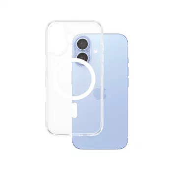Pokrowiec PanzerGlass HardCase Transparent z białym MagSafe iPhone '24 6.1 cala