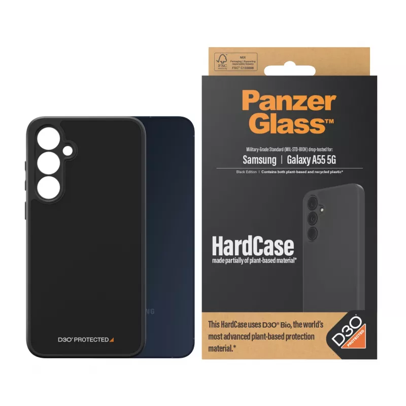 PanzerGlass ® HardCase Czarny z D3O® Samsung Galaxy A55 5G