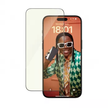 PanzerGlass ® EyeCARE™ Screen Protection iPhone 15 Pro Max | Ultra-Wide Fit w. EasyAligner