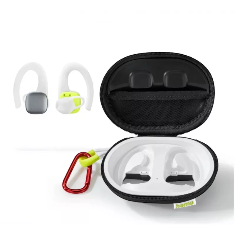 Hama Spirit Athletics Zestaw słuchawkowy True Wireless Stereo (TWS) Ear-hook Sportowy Bluetooth Biały, Żółty