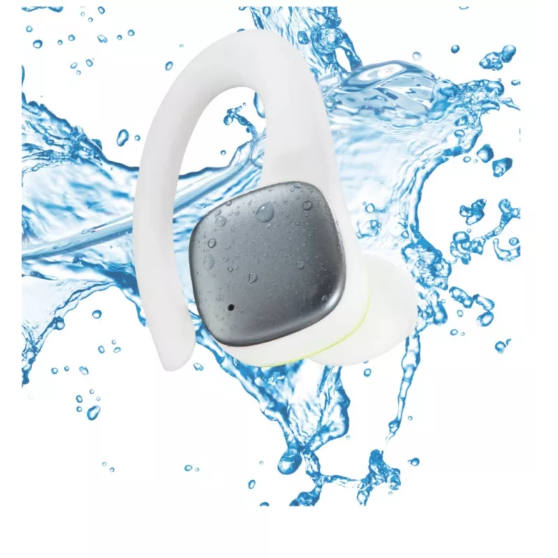 Hama Spirit Athletics Zestaw słuchawkowy True Wireless Stereo (TWS) Ear-hook Sportowy Bluetooth Biały, Żółty