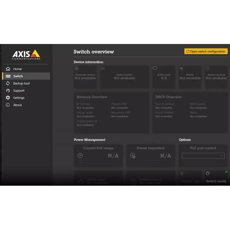 Koder/dekoder wideo AXIS S9302 MkII Czarny — 1 wejście wideo, odtwarzanie do 36 kanałów, 16 GB pamięci wewnętrznej, 100–240V AC