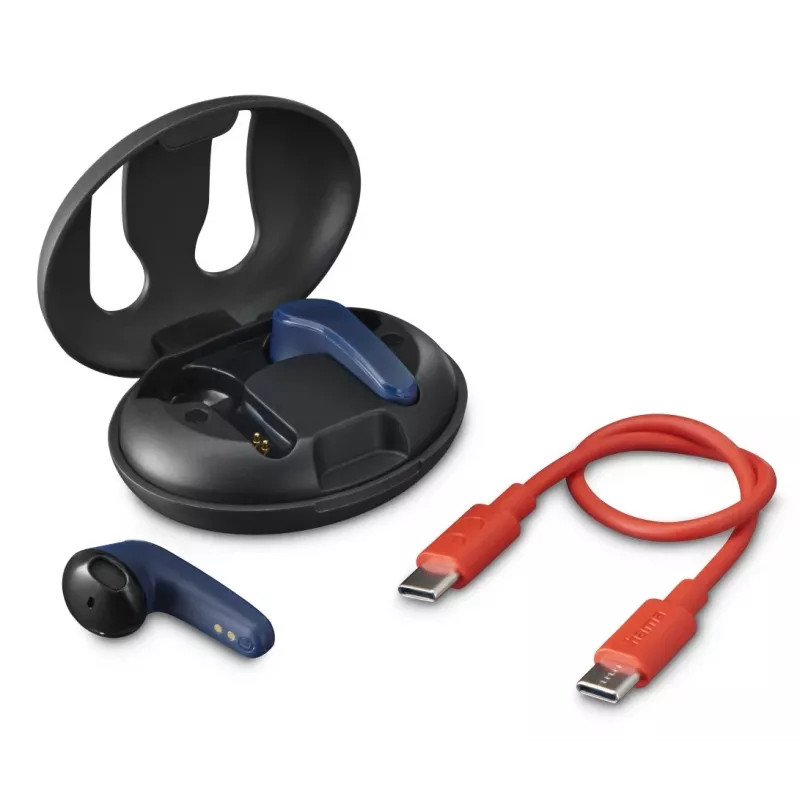 Hama Spirit Unchained Headset True Wireless Stereo (TWS) In-ear Calls/Music Bluetooth Czarny, niebieski
