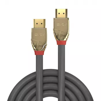 Lindy 20m Standard HDMI kabel, Gold Line, 20 m, HDMI Typ A (Standard), HDMI Typ A (Standard), 4096 x 2160 pikseli, 10,2 Gbit/s, Szary