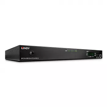 Lindy IPower Switch Pro 8 (zarządzanie zasilaniem przez IP), Wewnętrzny, Gniazdo C14, Czarny, Stal, 8 gniazd AC, Zabezpieczenie przed przegrzaniem