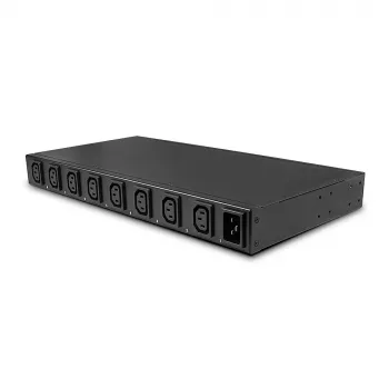 Lindy IPower Switch Pro 8 (zarządzanie zasilaniem przez IP), Wewnętrzny, Gniazdo C14, Czarny, Stal, 8 gniazd AC, Zabezpieczenie przed przegrzaniem