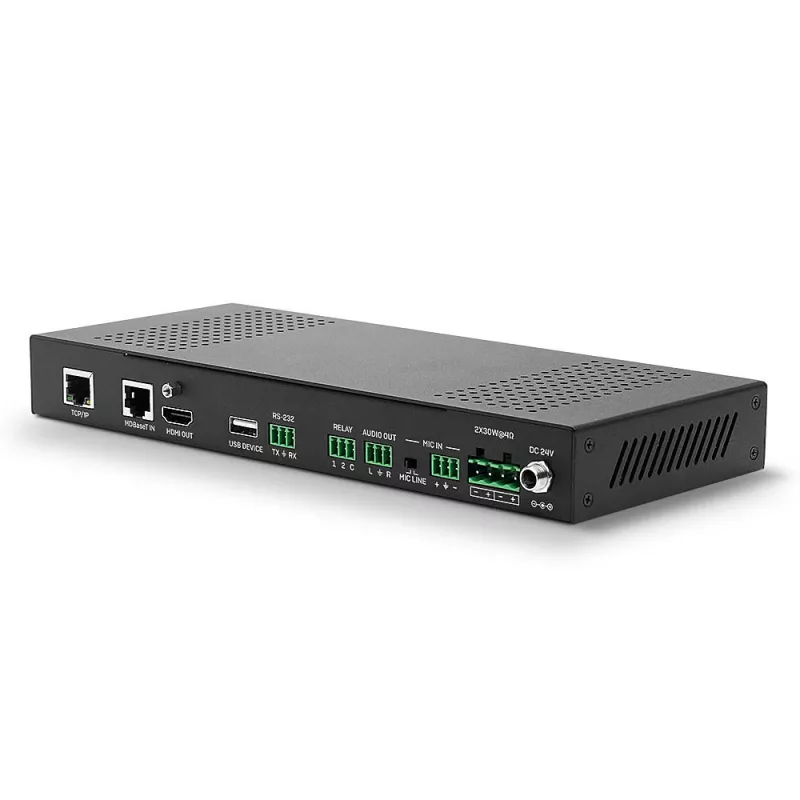 Lindy HDBaseT Presentation System with Control Keypad, 3840 x 2160 pikseli, nadajnik i odbiornik AV, 70 m, przewodowy, czarny, biały, HDCP